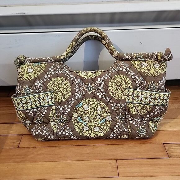 Vera Bradley Tote Purse birds in a Tree All Over Print Quilted Handbag - Picture 3 of 7